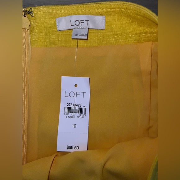 NWT LOFT Yellow Spring/ Summer Skirt ✨☀️😎👗 - Picture 4 of 5